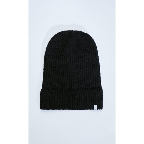 NWT STRADIVARIUS Unisex‎ BASIC MELANGE BEANIE Size OS Color Black - Picture 5 of 7